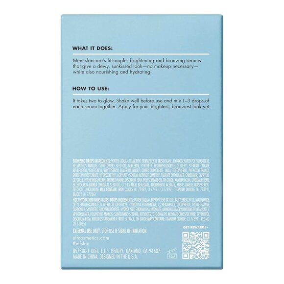 SKIN The Hottest Drops Duo, Holy Hydration! Thirst Burst & Bronzing Skincare Set - Picture 8 of 8